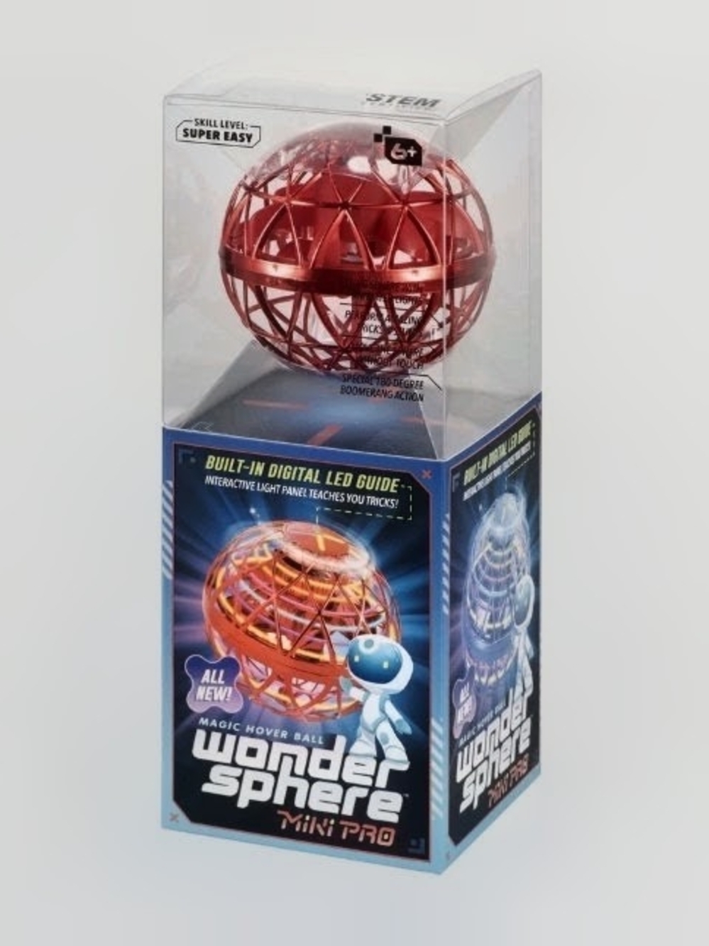 Wonder Sphere Mini Pro Kids Hover Ball Toy - Red